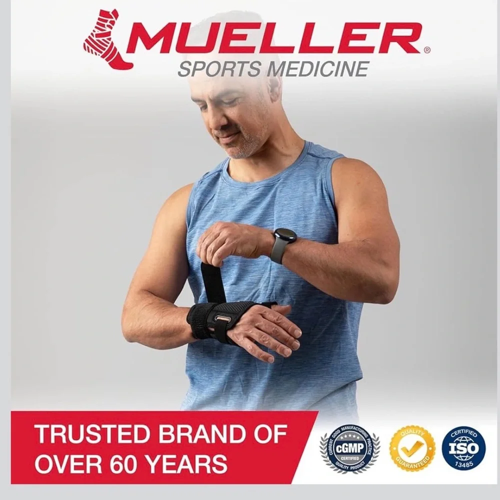 MUELLER Sports Medicine Adjust-to-Fit Thumb Stabilizer, Spica Splint